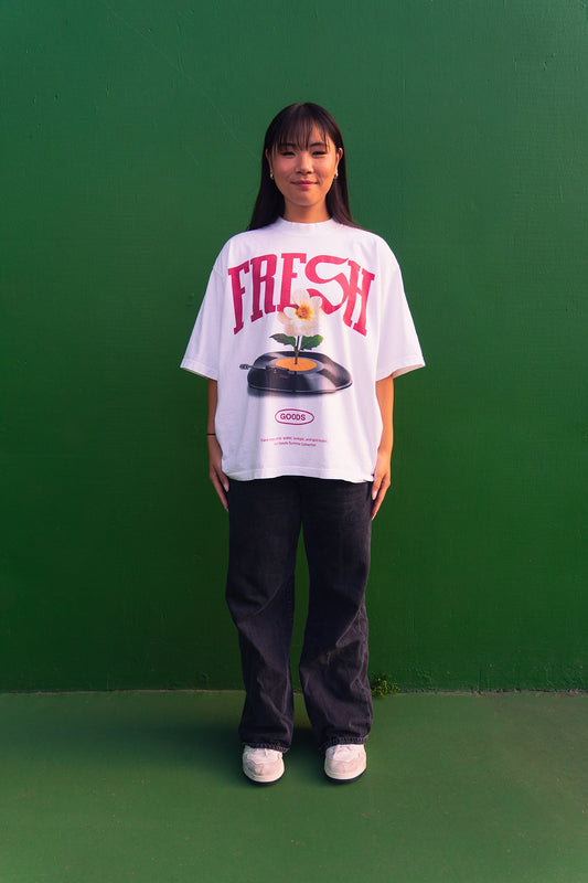 FRESH GOODS WHITE TEE